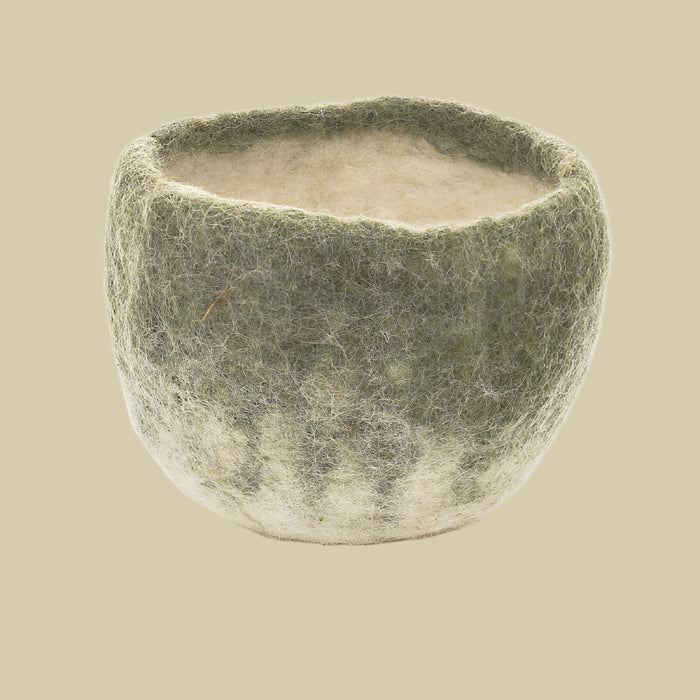 Felt Trinket Bowl/Plant Pot Home Accessory* - HATB - GREEN - Uneeka